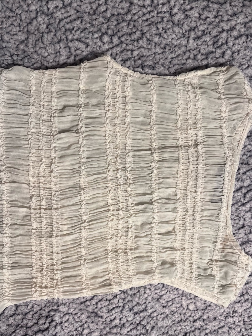 Cider Cream Smocked Tank Top